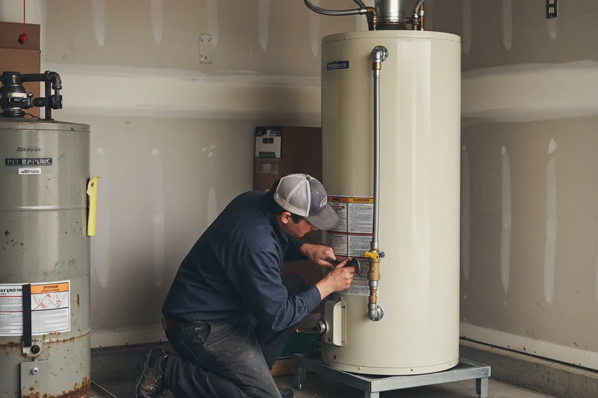 Water heater and shutoff valve replacement in Pinehurst